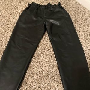 Girls leather zara pants
